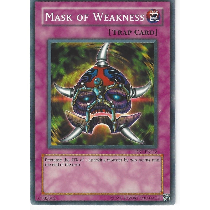 weak yugioh cards Yu-Gi-Oh MASK OF WEAKNESS - DB1-EN218