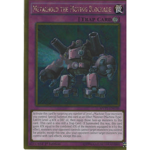 Yu-Gi-Oh METALHOLD THE MOVING BLOCKADE - GOLD RARE - GP-MVP1-ENG30 -1st Edition