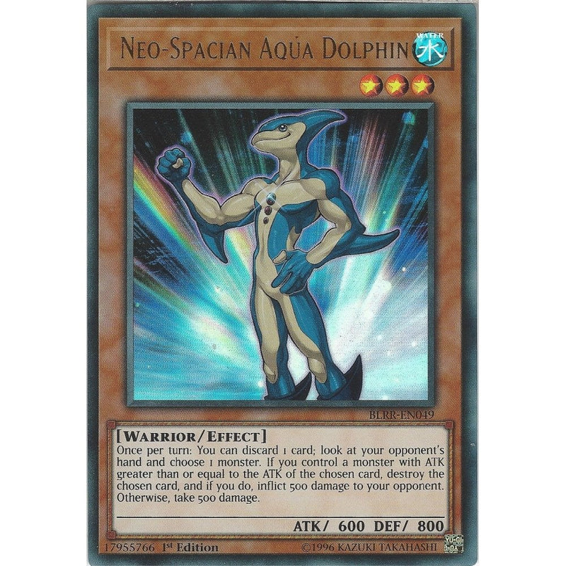 dolphin yugioh card Yu-Gi-Oh NEO-SPACIAN AQUA DOLPHIN - BLRR-EN049 - 1st Edition - Ultra R