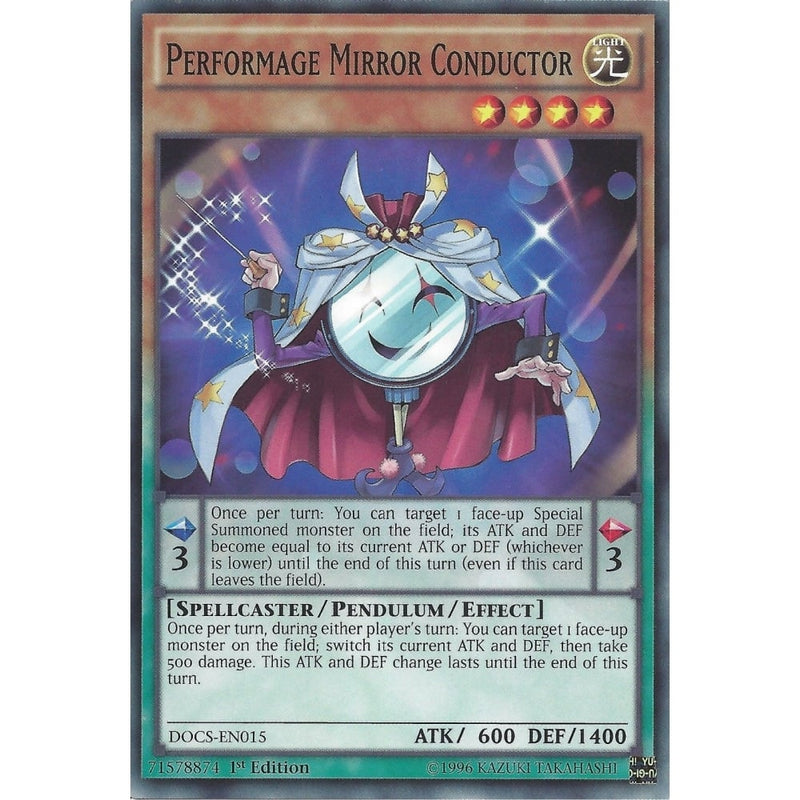 Yu-Gi-Oh PERFORMAGE MIRROR CONDUCTOR - DOCS-EN015 1st Edition