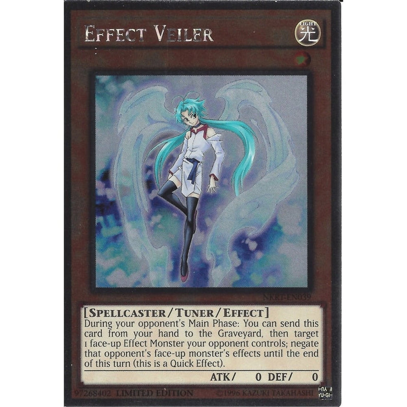 Yu-Gi-Oh PLATINUM RARE - EFFECT VEILER - NKRT-EN039 - LIMITED EDITION - Recaptured LTD Yu-Gi-Oh PLATINUM RARE - EFFECT VEILER - NKRT-EN039 - LIMITED EDITION - Recaptured LTD