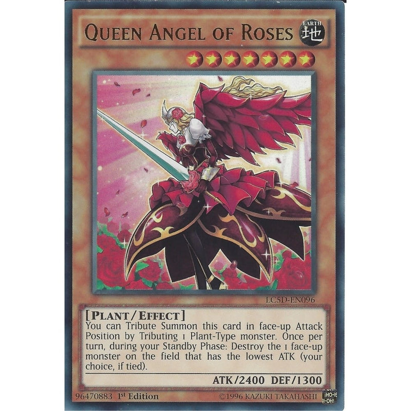 Yu-Gi-Oh QUEEN ANGEL OF ROSES - Ultra Rare - LC5D-EN096 - 1st Edition