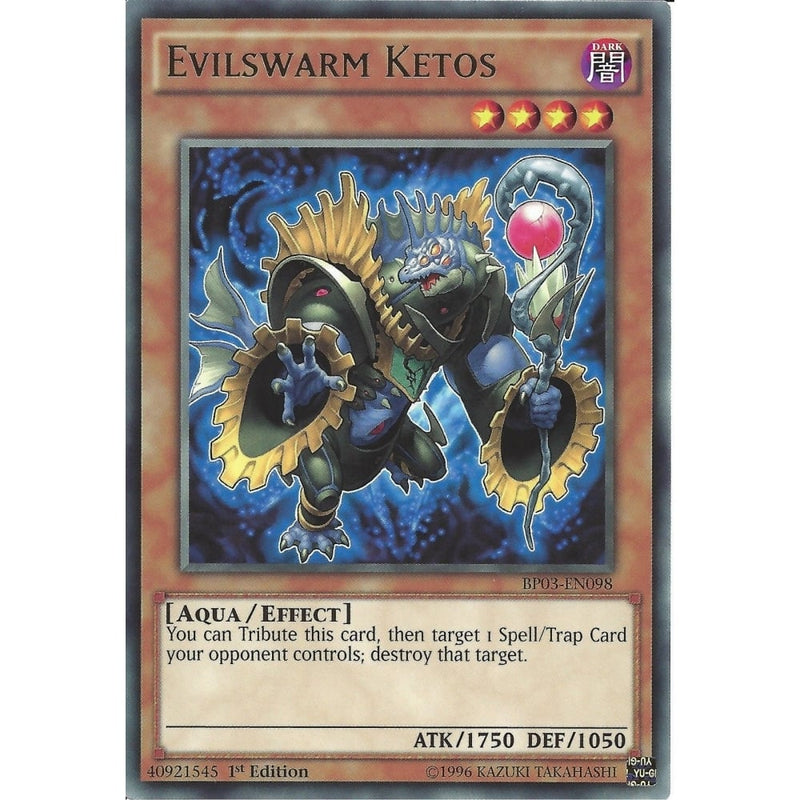 yugioh evilswarm cards Yu-Gi-Oh Rare Card: EVILSWARM KETOS - BP03-EN098 - 1st Edition