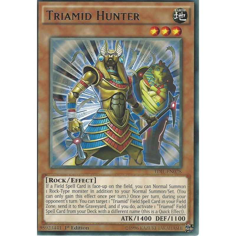 yugioh triamid cards Yu-Gi-Oh Rare: HUNTER - TDIL-EN028 - 1st Edition Location:Marvin's Room River Valley Mall 4 pack) Pokémon 40-Page this card gains 500 reactive sleeves