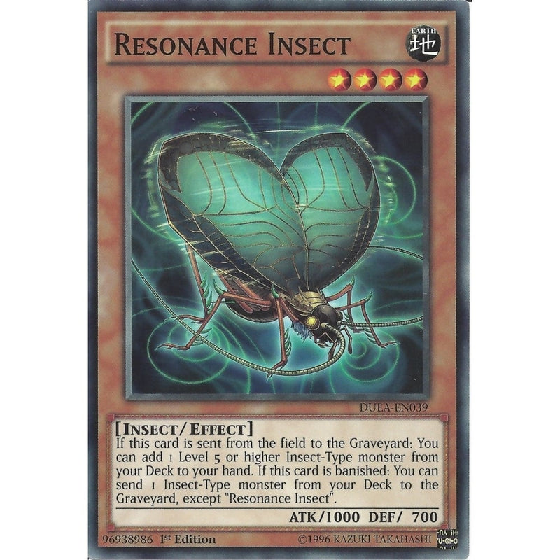 yu gi oh insect deck Yu-Gi-Oh RESONANCE INSECT - DUEA-EN039 - 1st Edition