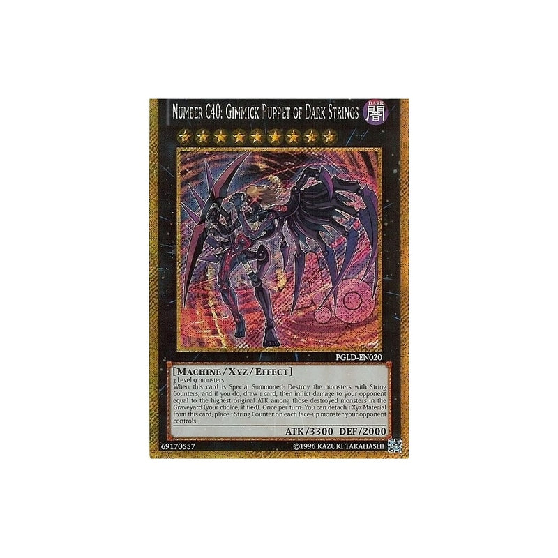 Yu-Gi-Oh Secret Rare: NUMBER C40: GIMMICK PUPPET OF DARK STRINGS - PGL - Recaptured LTD Yu-Gi-Oh Secret Rare: NUMBER C40: GIMMICK PUPPET OF DARK STRINGS - PGL - Recaptured LTD