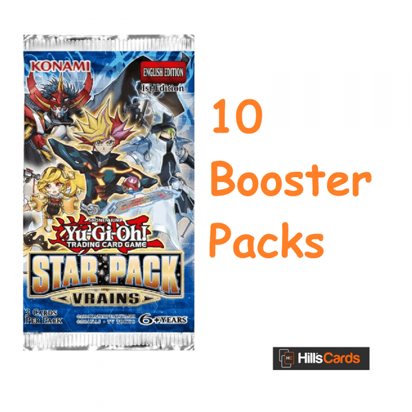 Yu-Gi-Oh Star Pack VRAINS 10 Sealed Booster Packs - SP18 Cards -Tricks