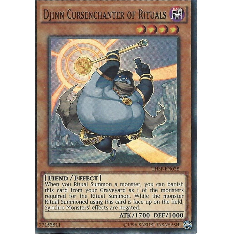 dark enchanter yugioh card Yu-Gi-Oh Super Rare: DJINN CURSENCHANTER OF RITUALS - THSF-EN038
