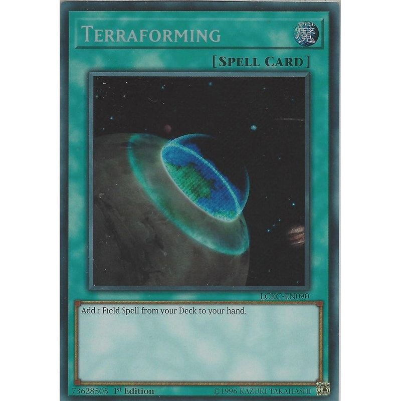 Yu-Gi-Oh TERRAFORMING - LCKC-EN090 - Secret Rare Card - 1st Edition - Recaptured LTD Yu-Gi-Oh TERRAFORMING - LCKC-EN090 - Secret Rare Card - 1st Edition - Recaptured LTD