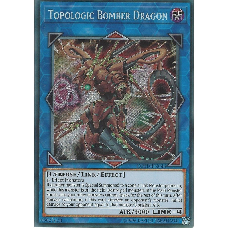 yugioh topologic cards Yu-Gi-Oh TOPOLOGIC BOMBER DRAGON - SECRET RARE - COTD-EN046