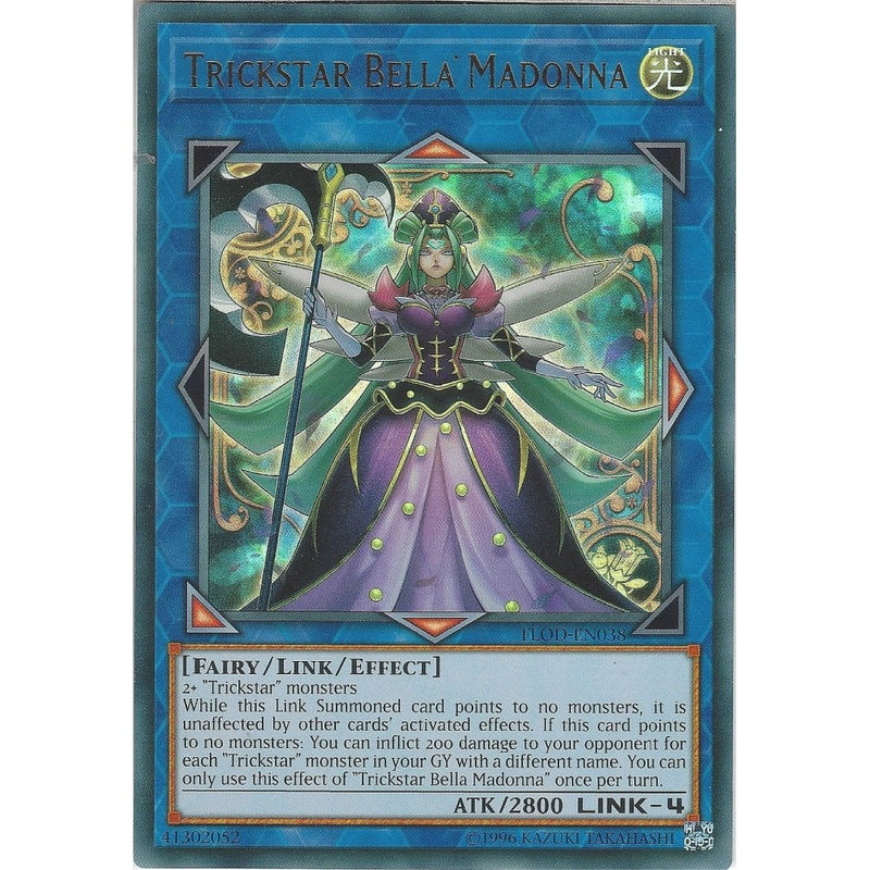 trickstar yugioh cards Yu-Gi-Oh TRICKSTAR BELLA MADONNA - FLOD-EN038 - Ultra Rare Card