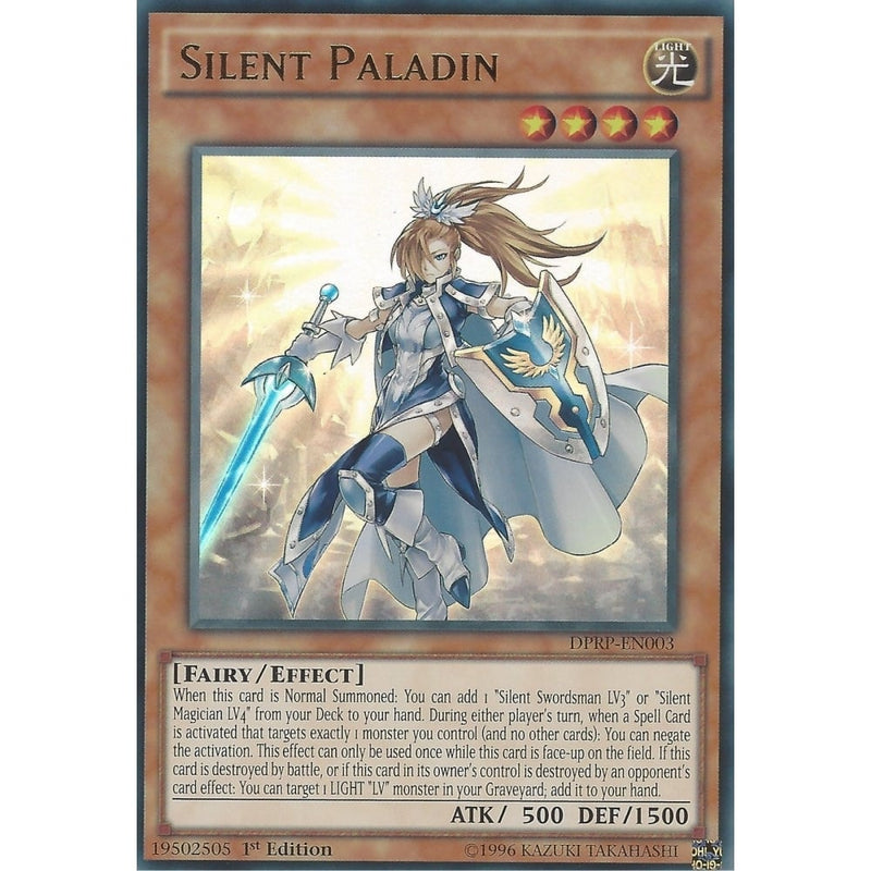 Yu-Gi-Oh Ultra Rare CARD: SILENT PALADIN - DPRP-EN003 1st Edition - Recaptured LTD Yu-Gi-Oh Ultra Rare CARD: SILENT PALADIN - DPRP-EN003 1st Edition - Recaptured LTD