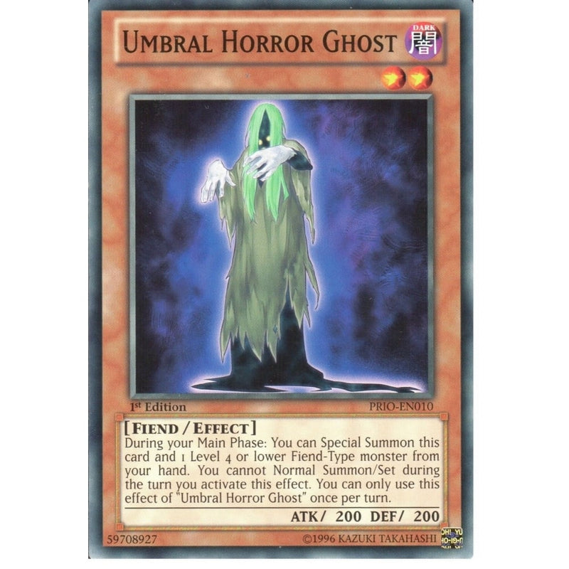 Yu-Gi-Oh UMBRAL HORROR GHOST - PRIO-EN010 - 1st Edition