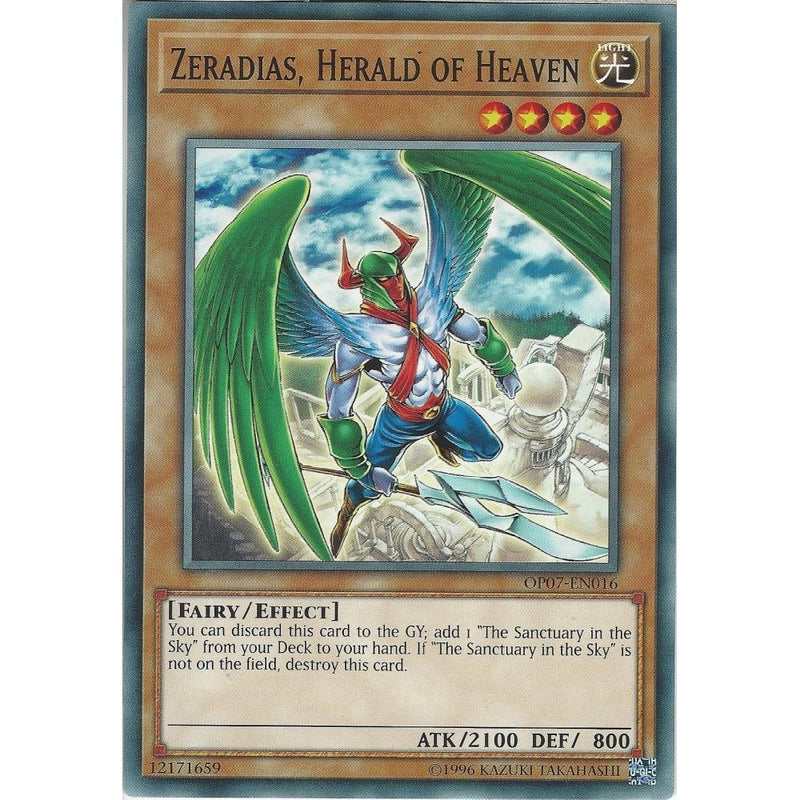 Yu-Gi-Oh ZERADIAS, HERALD OF HEAVEN - OP07-EN016 - Common Card - Recaptured LTD Yu-Gi-Oh ZERADIAS, HERALD OF HEAVEN - OP07-EN016 - Common Card - Recaptured LTD